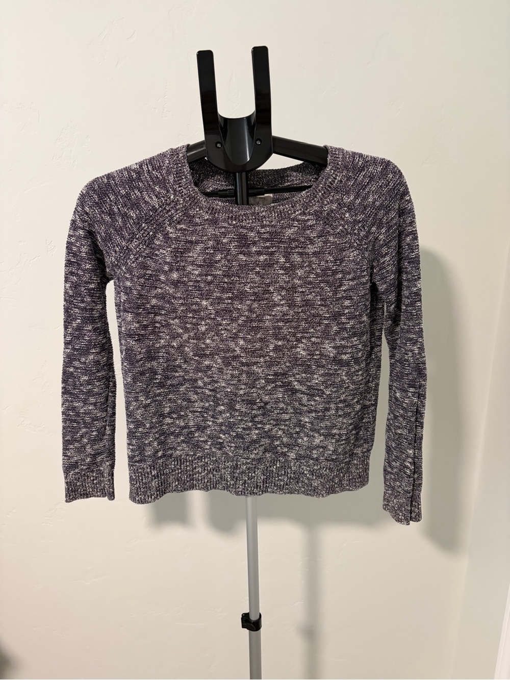 Lou & Grey Marled Purple Scoopneck Sweater Size medium